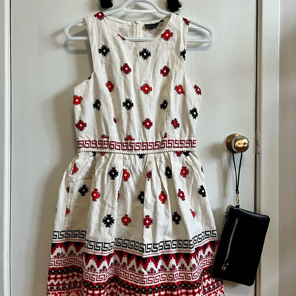 Aztec pattern TOPSHOP Mini Dress - Picture 8 of 14